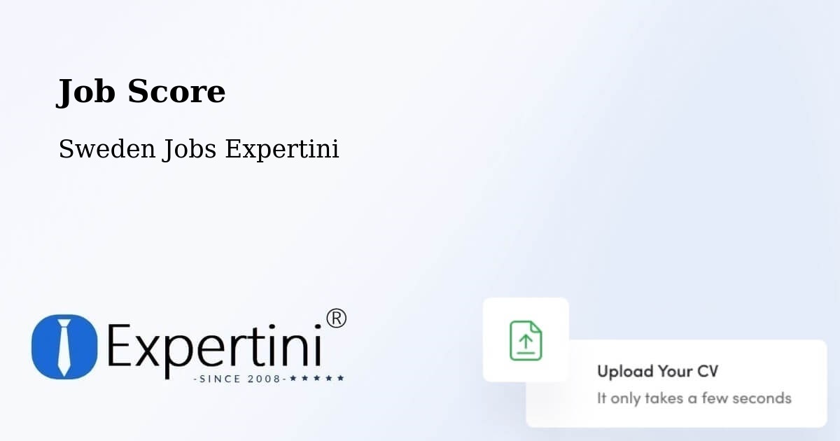 Job Score & Job Description Score Tool – Visby - Sweden Jobs Expertini
